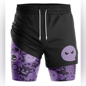 Ghost Pokemon 2-in-1 Performance Shorts